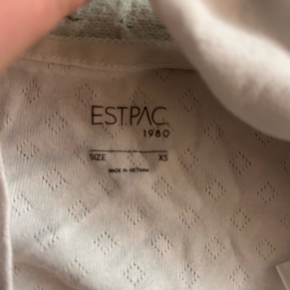 White Pointelle Tank Top - Picture 6 of 7